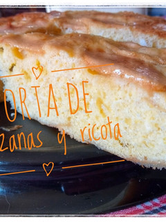Una foto de Torta de manzanas y ricota