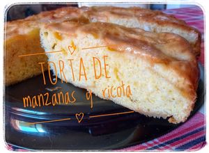 Una foto de Torta de manzanas y ricota