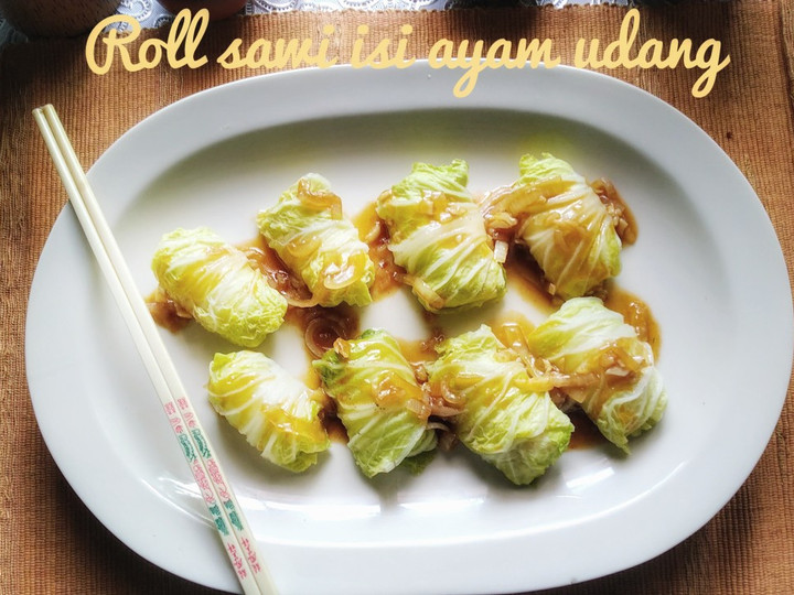 Langkah Mudah untuk Menyiapkan Roll sawi isi ayam udang Wajib Dicoba