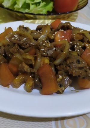 Foto resep Sapi Lada Hitam / Blackpaper Beef 😋😋😋
