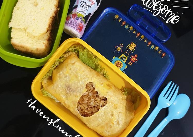 Resep Mickey omelette fried rice yang mudah