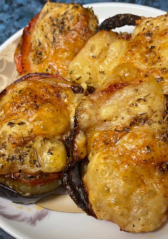Una foto de Berenjenas gratinadas en freidora de aire