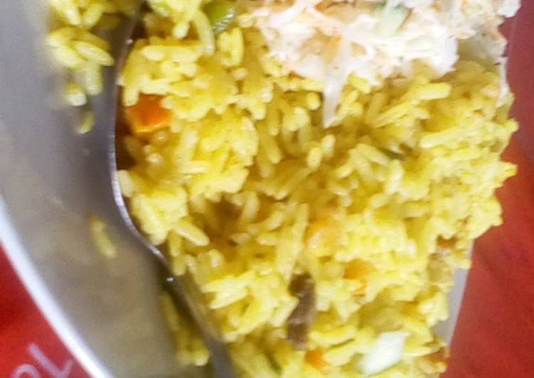 Recipe of Favorite Fried rice with coleslaw
