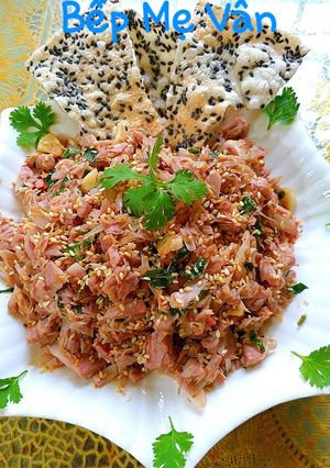 Hình của món Mít non trộn.