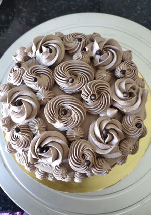 A picture of Chocolate mousse cake.