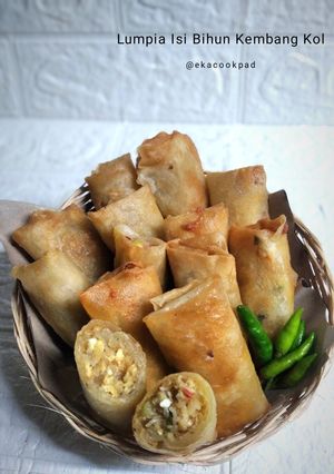 Foto resep Lumpia Isi Bihun Kembang Kol