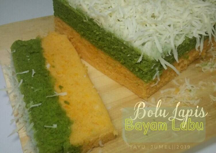 Bolu Lapis Bayam Labu