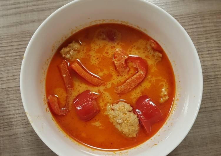 Thai Red Curry Anak Kos Hemat