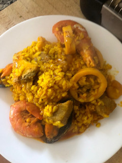 Una foto de Arroz de marisco