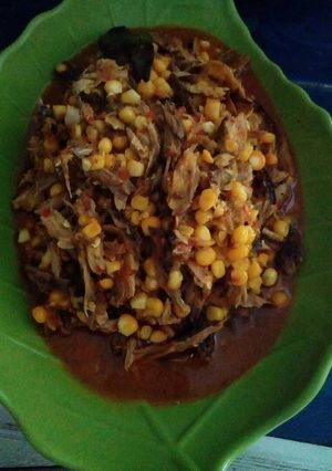 Foto resep Suwir tongkol jagung pedas