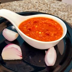 A picture of Bell pepper chutney.