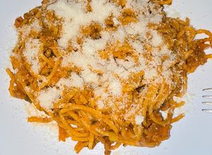 O poză a rețetei Spaghete cu carne tocata(bolognese).