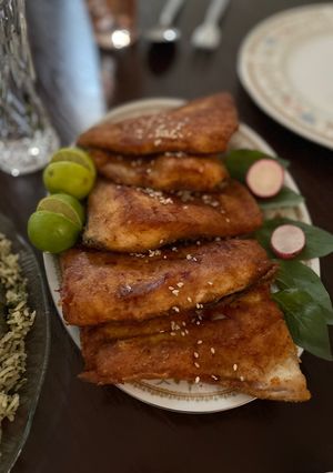عکسی از دستور ✔️ماهی سرخ شده