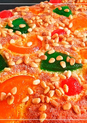 Una foto de Coca de Sant Joan de frutas sin gluten