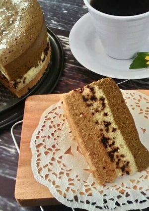 Foto resep Bolu Kukus Coklat Kopi/ Mocha Coffe Steamed Cake