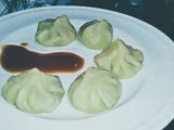 Vegan cheesy momo