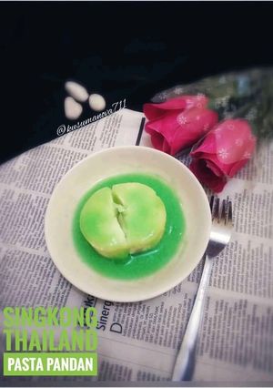 Foto resep 82. Singkong Thailand pasta pandan