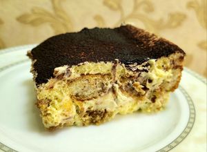 O poză a rețetei Tiramisu cu cafea.