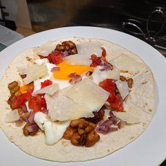A picture of Huevos Rancheros.