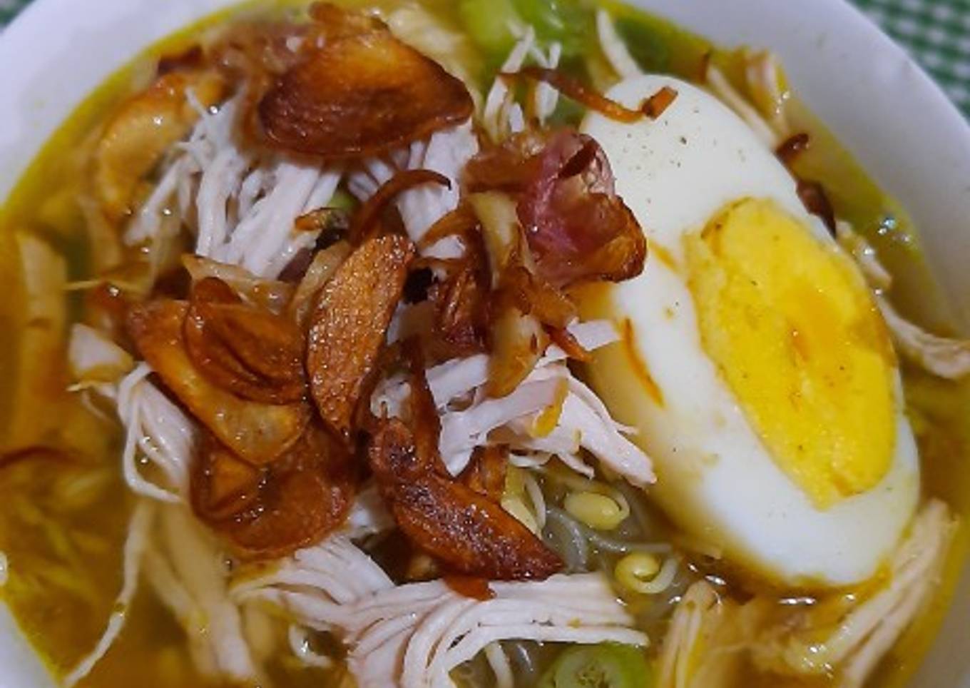 Soto ayam kuah seger