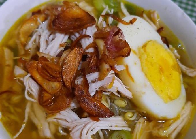 Soto ayam kuah seger