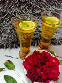عکسی از دستور شربت خاکشیر و تخم شربتی