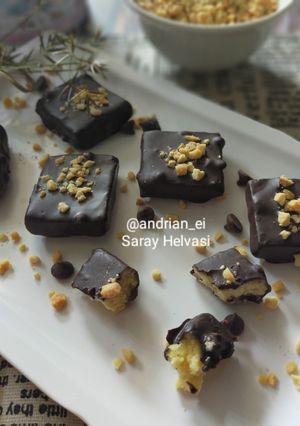 Foto resep Saray Helvasi (Dessert Cookies ala Turki - Tanpa Oven)