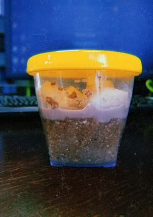 Foto resep Overnight oat mocha apple - Sarapan Diet