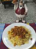 ***Espagueti con Salsa Roja***