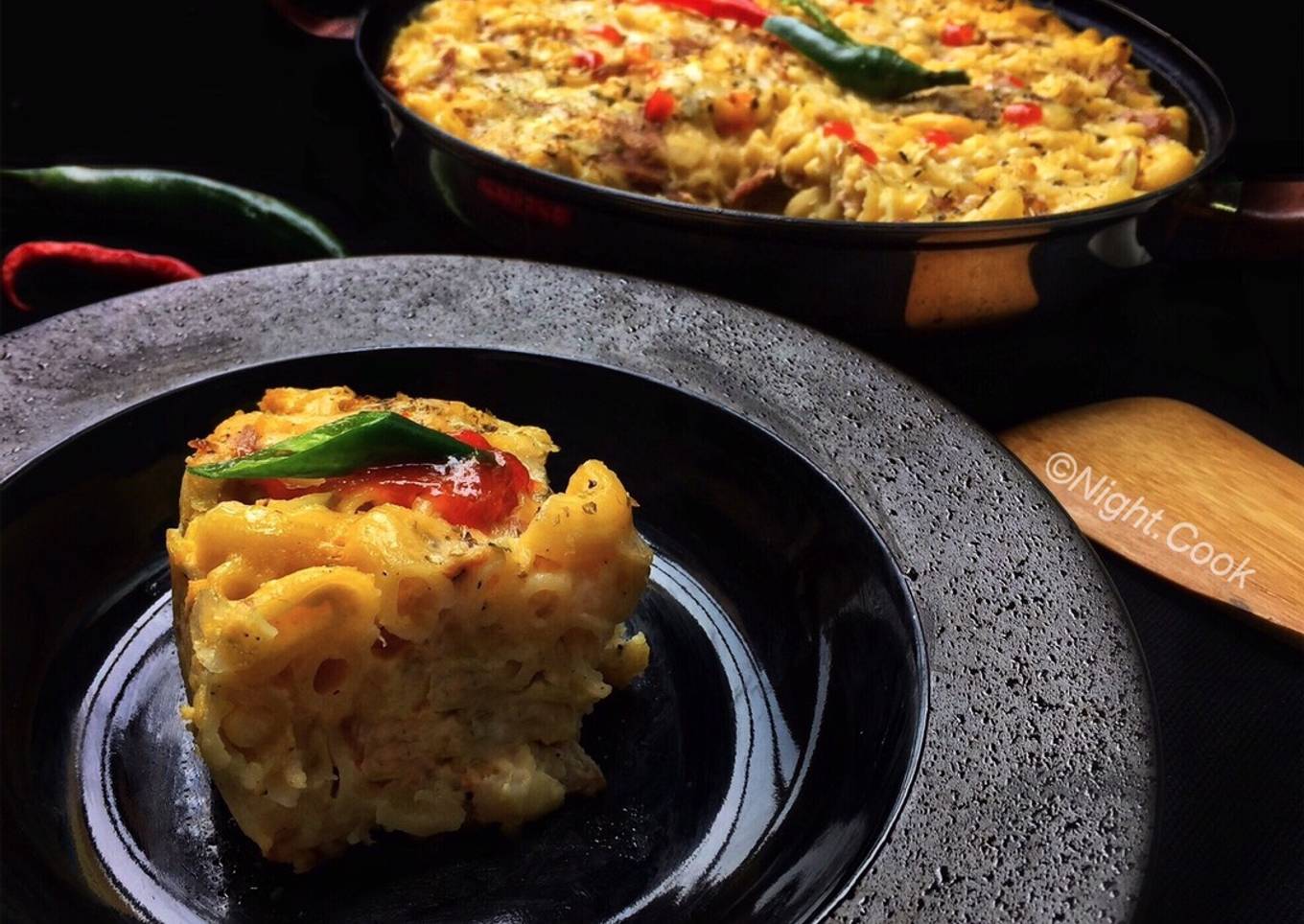 Macaroni Schotel / Makaroni Panggang Teflon