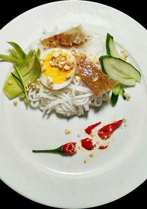 Hình của món Bún khô chả ram.