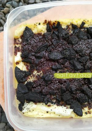 Foto resep Bread Pudding with oreo 'n sprinkle (puding roti tawar)