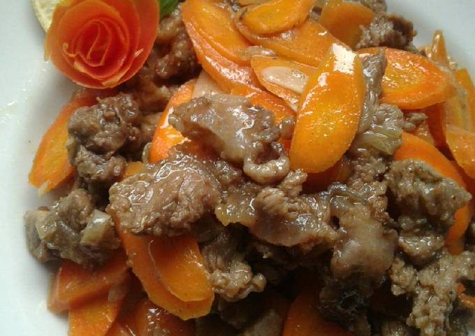 Oseng Wortel Daging Kambing