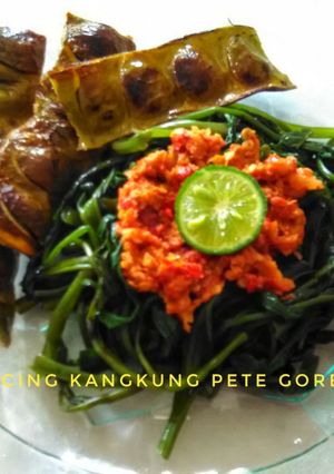 Foto resep Plecing Kangkung Pete Goreng