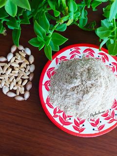 عکسی از دستور پودر تخم خربزه و کدو تنبل