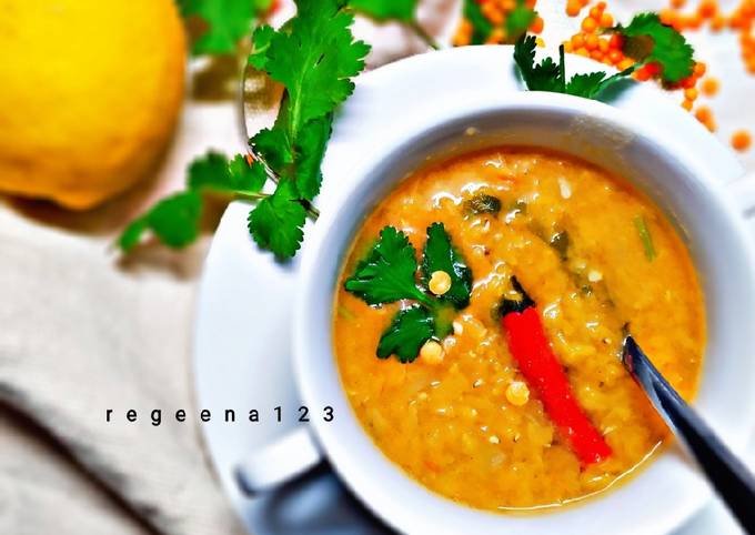 Resep Arabic Lentil soup (Maraq Adas)