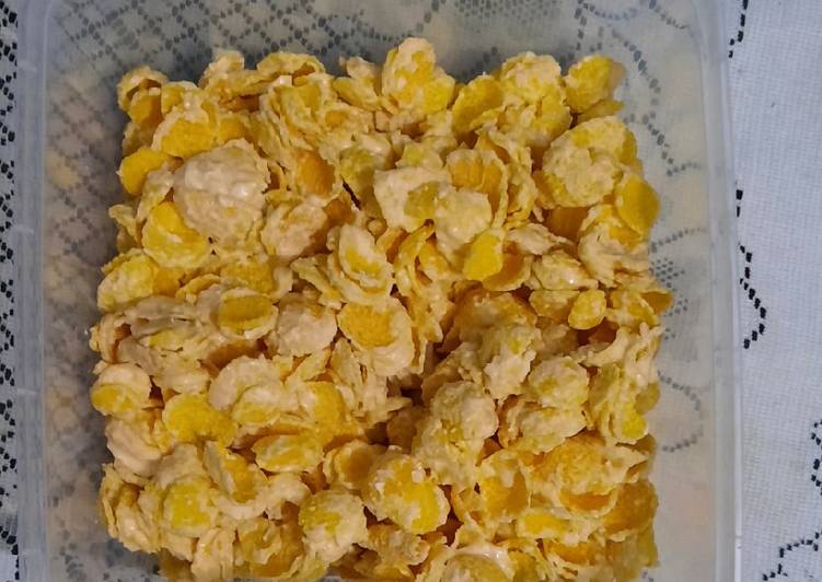 Bagaimana Menyiapkan Choco Corn Flakes yang Lezat Sekali