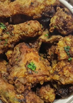 A picture of How to make fried chicken with curd.