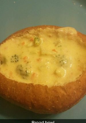A picture of One pot broccoli cheddar soup.