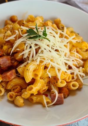 Mexikói tészta csicseriborsóval recept fotója