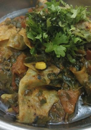 मेथी पापड की सब्जी (methi papad ki sabzi recipe in Hindi) रेसिपी मुख्य फोटो