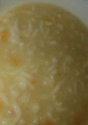 صورة لوصفة شوربه بالدجاج