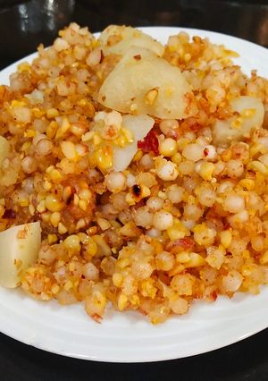 A picture of Sago (Sabudana Khichdi.).