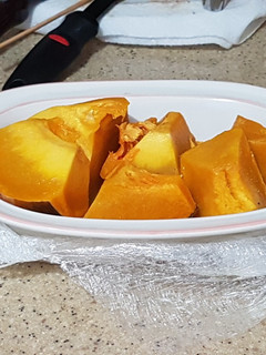 Una foto de Calabaza cocida en microondas