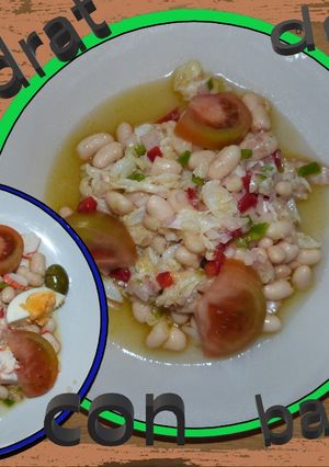 Una foto de Empedrat de alubias con bacalao