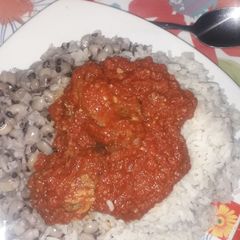 A picture of Beans, Rice, Stew.