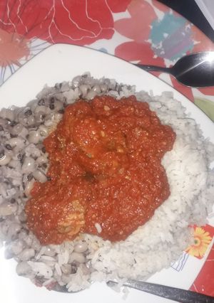 A picture of Beans, Rice, Stew.