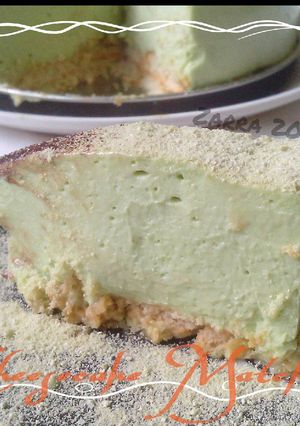 Foto resep NO BAKE Matcha CHEESECAKE (alluere)