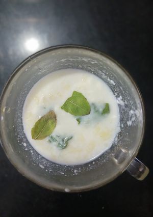 A picture of Panchamrit (Auspicious Drink).