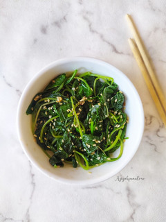 Foto resep Salad bayam korea